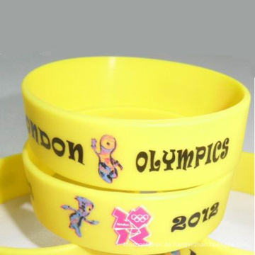 OEM Multicolor Debossed / Tinte Silikon Armband für Promotion Geschenk